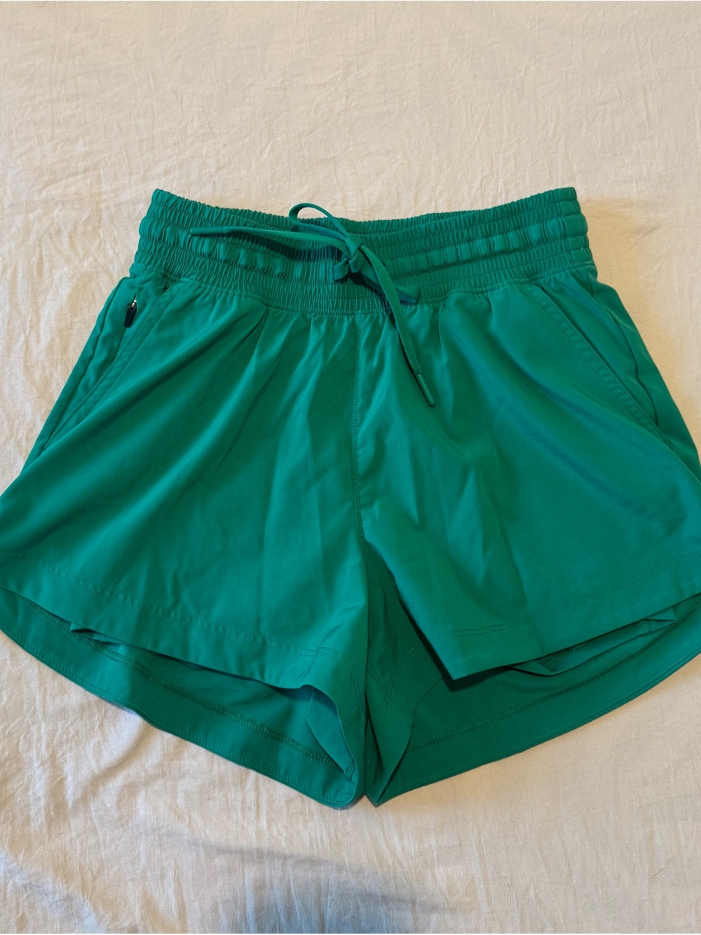 Women's Green Athletic Shorts